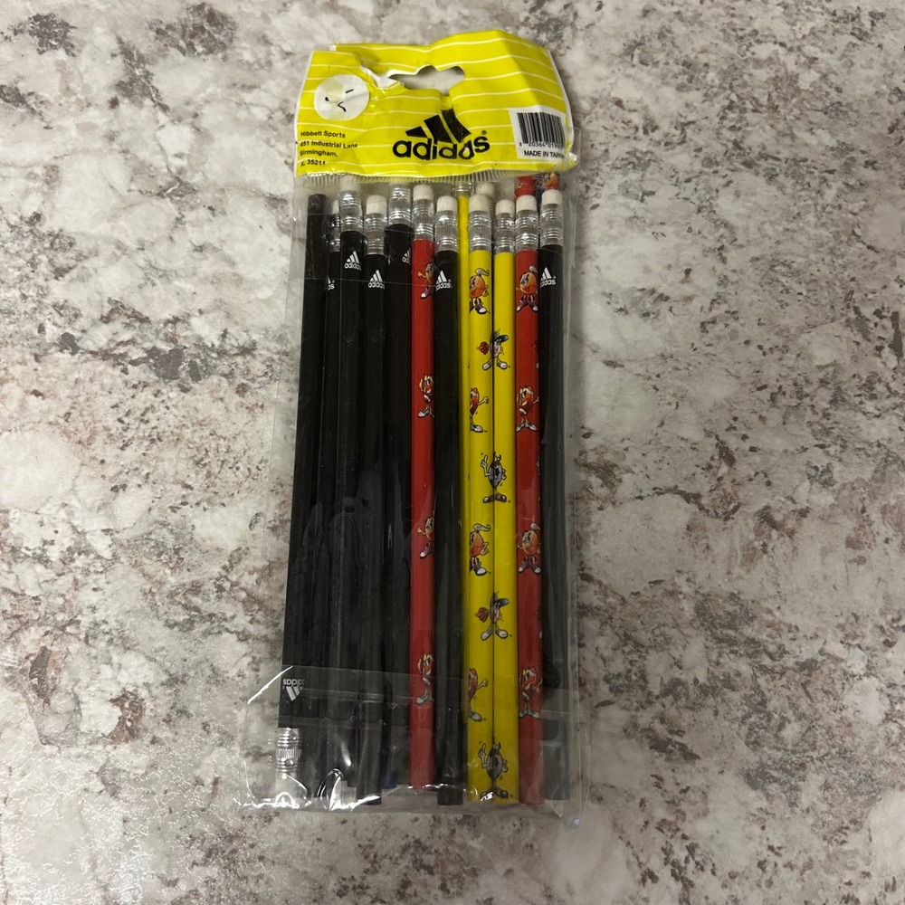 Adidas Pencils Vintage Hibbett Sports Cartoon Logo Set 19 Count School